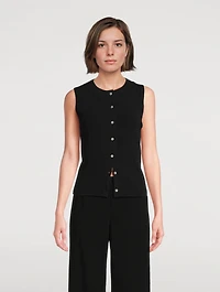 Sleeveless Cardigan