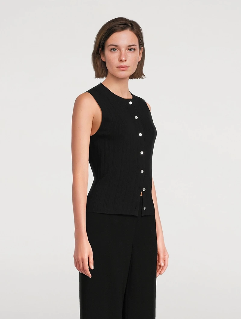 Sleeveless Cardigan