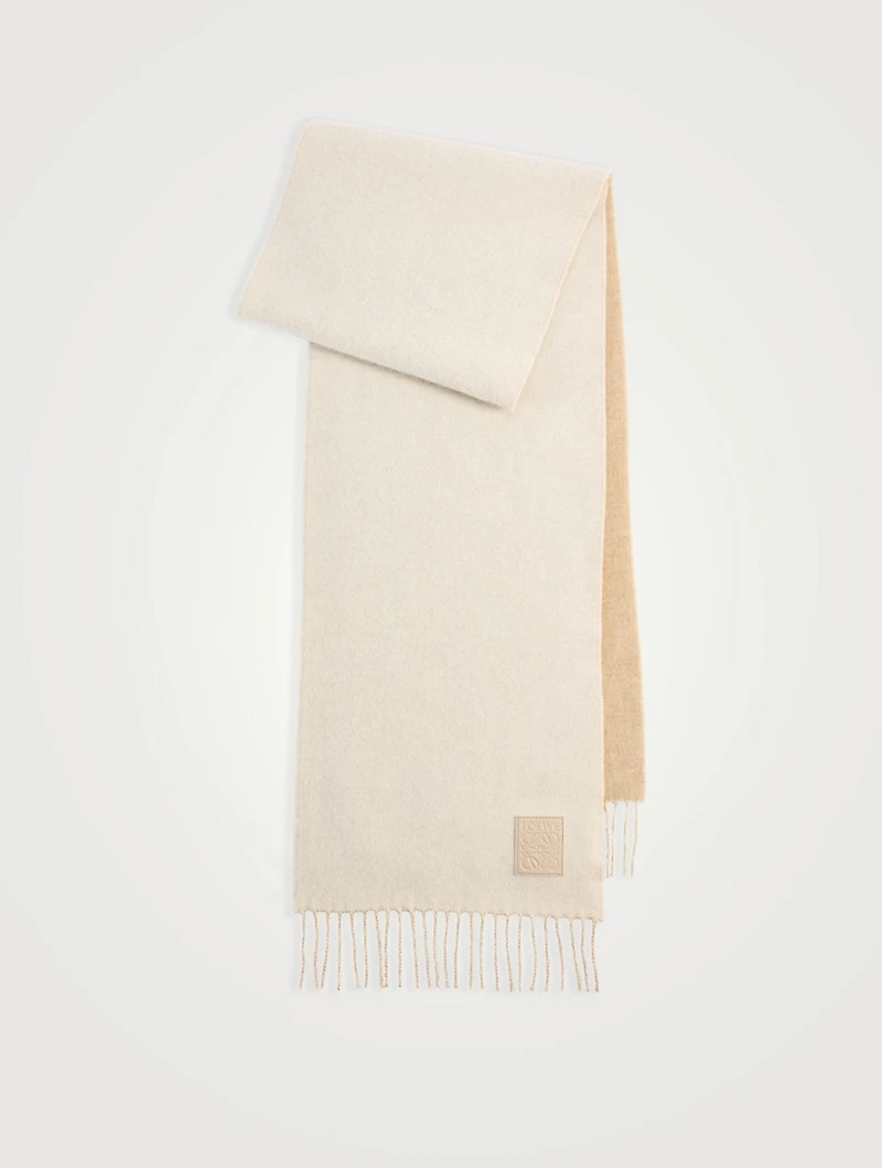 Wool And Cashmere Two-Sided Scarf