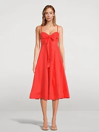 Crush Tie-Front Midi Dress