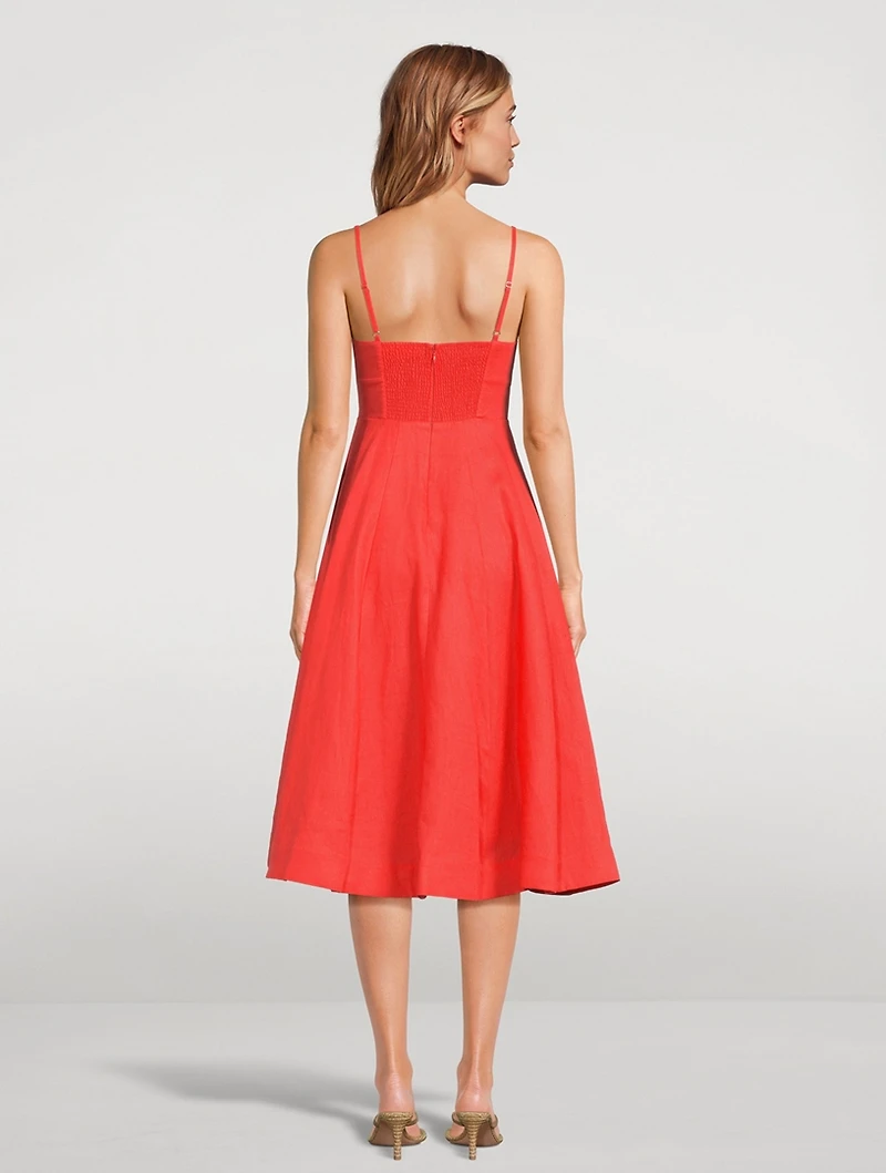 Crush Tie-Front Midi Dress