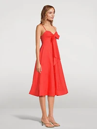 Crush Tie-Front Midi Dress