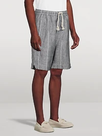 Striped Linen Shorts