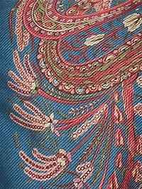 Floral Paisley Jacquard Poncho