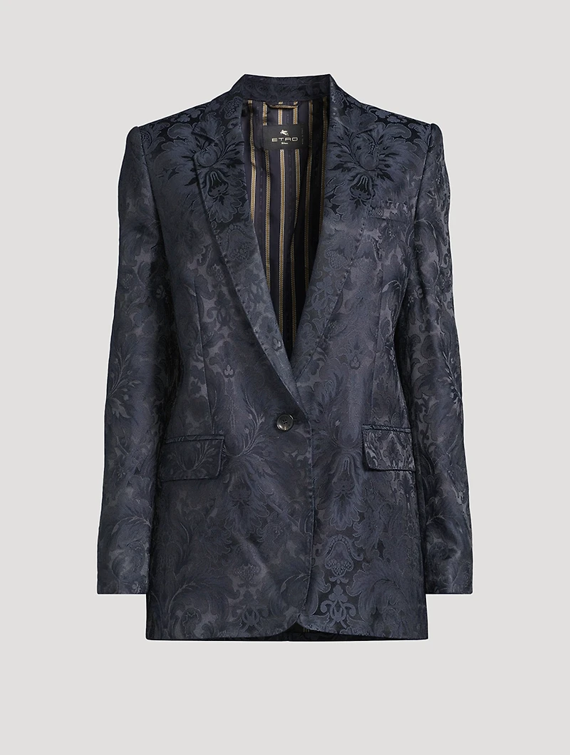 Paisley Jacquard Blazer