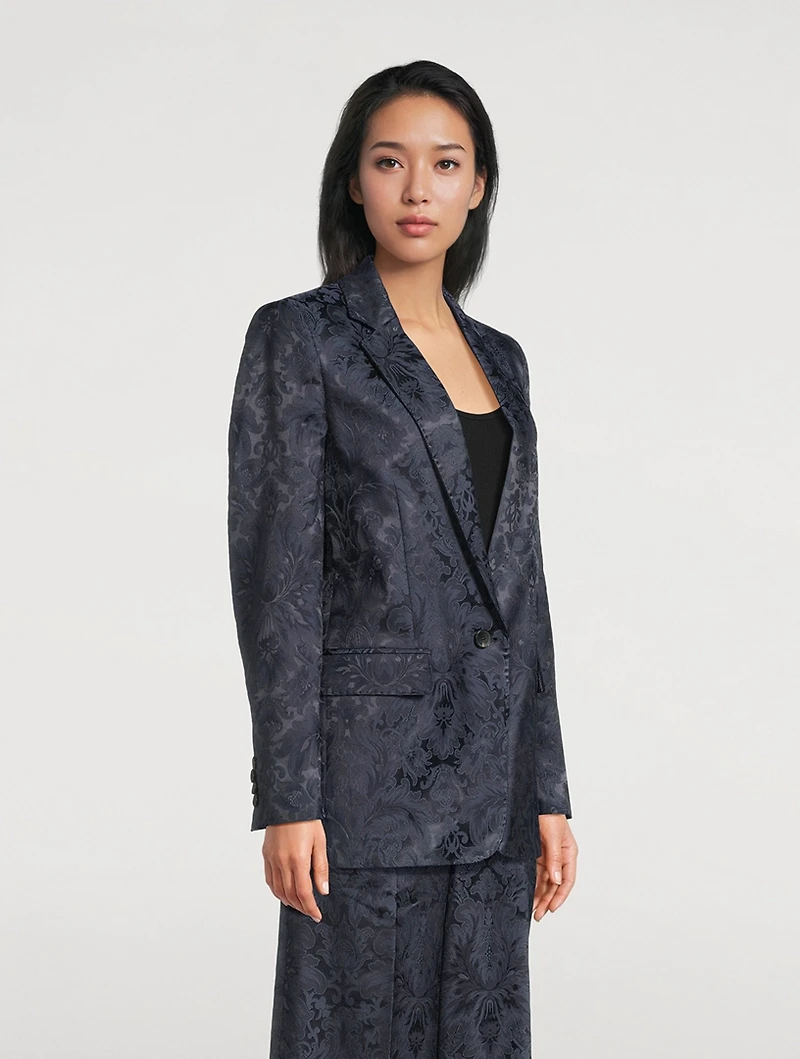 Paisley Jacquard Blazer