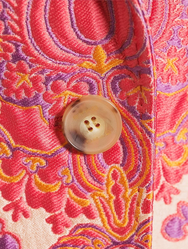 Floral Jacquard Blazer