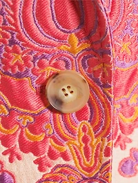 Floral Jacquard Blazer