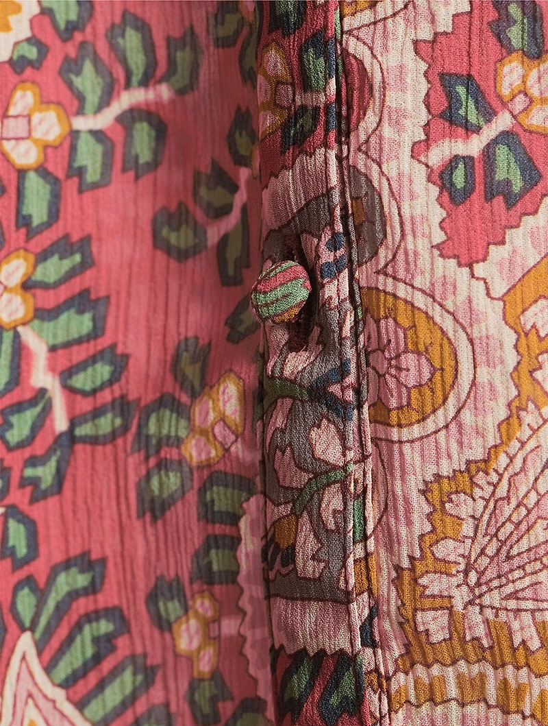 Silk Shirt Paisley Print