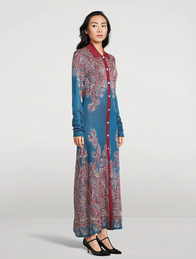 Jacquard Cardigan Dress