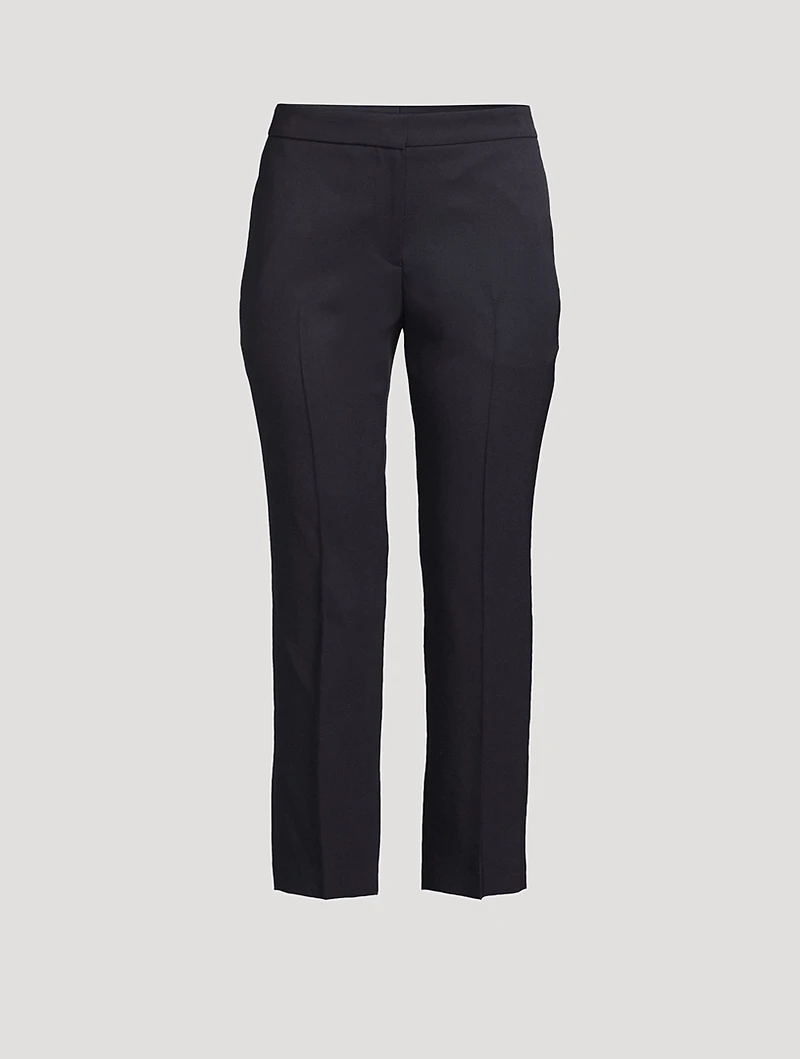 Grain de Poudre Wool Cigarette Trousers