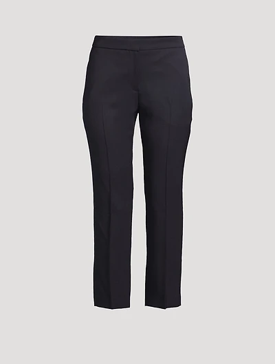 Grain de Poudre Wool Cigarette Trousers