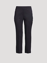 Grain de Poudre Wool Cigarette Trousers