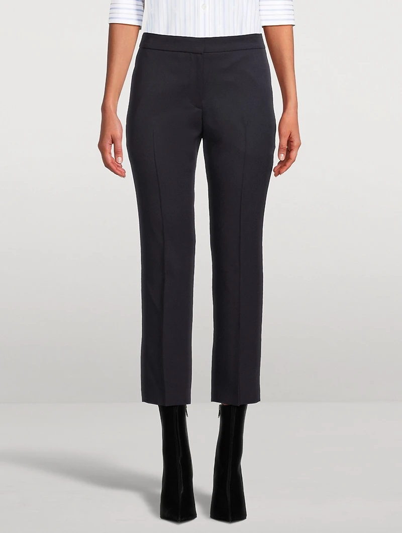 Grain de Poudre Wool Cigarette Trousers