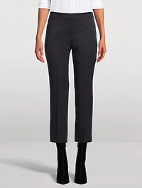 Grain de Poudre Wool Cigarette Trousers