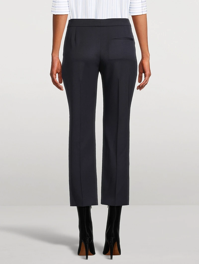 Grain de Poudre Wool Cigarette Trousers