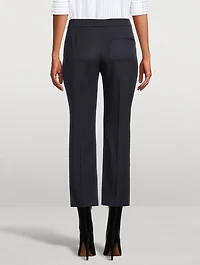 Grain de Poudre Wool Cigarette Trousers