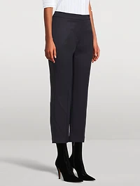 Grain de Poudre Wool Cigarette Trousers