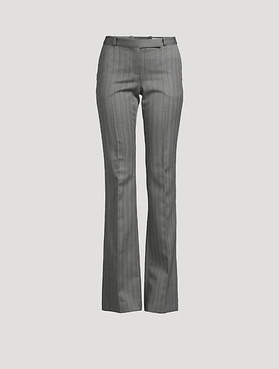 Bumster Herringbone Wool Trousers