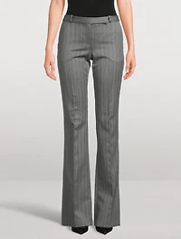Bumster Herringbone Wool Trousers