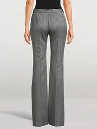 Bumster Herringbone Wool Trousers