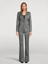 Bumster Herringbone Wool Trousers