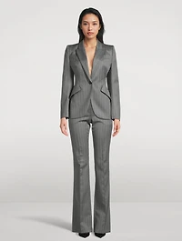 Herringbone Wool Blazer