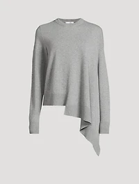 Asymmetric Cashmere Wool Sweater