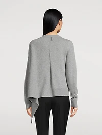 Asymmetric Cashmere Wool Sweater