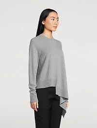 Asymmetric Cashmere Wool Sweater