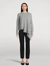 Asymmetric Cashmere Wool Sweater
