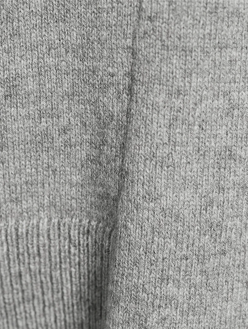 Asymmetric Cashmere Wool Sweater