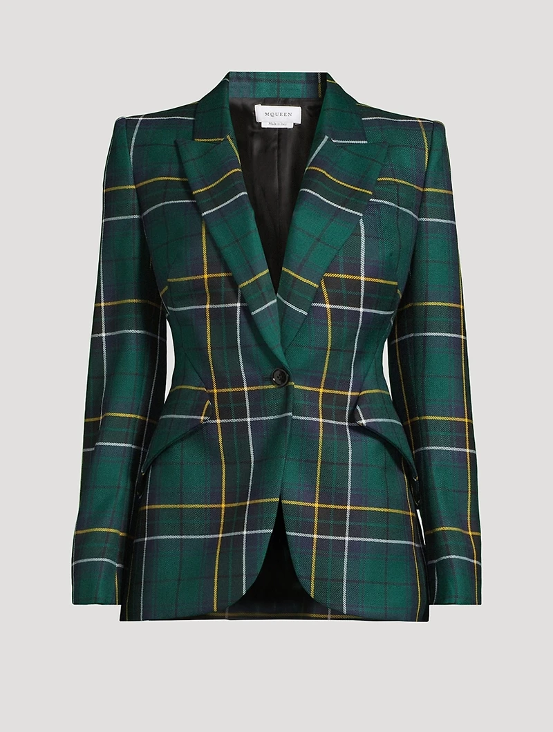 Tartan Wool Blazer