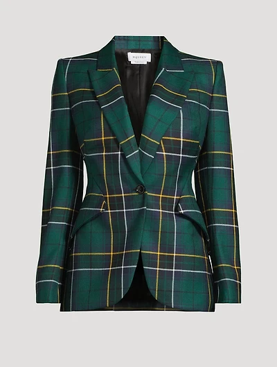 Tartan Wool Blazer