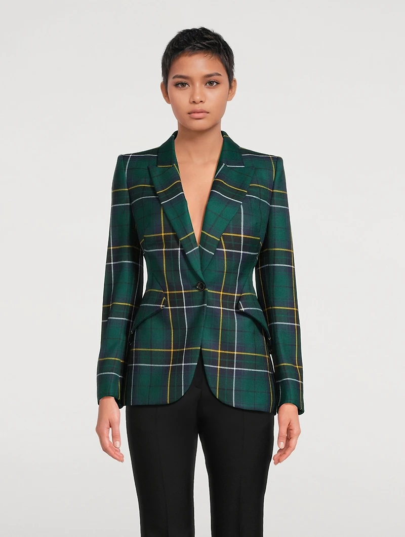 Tartan Wool Blazer