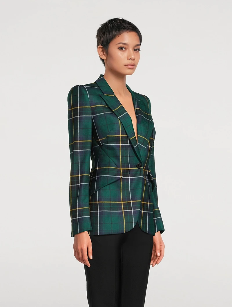 Tartan Wool Blazer