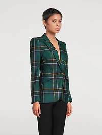 Tartan Wool Blazer