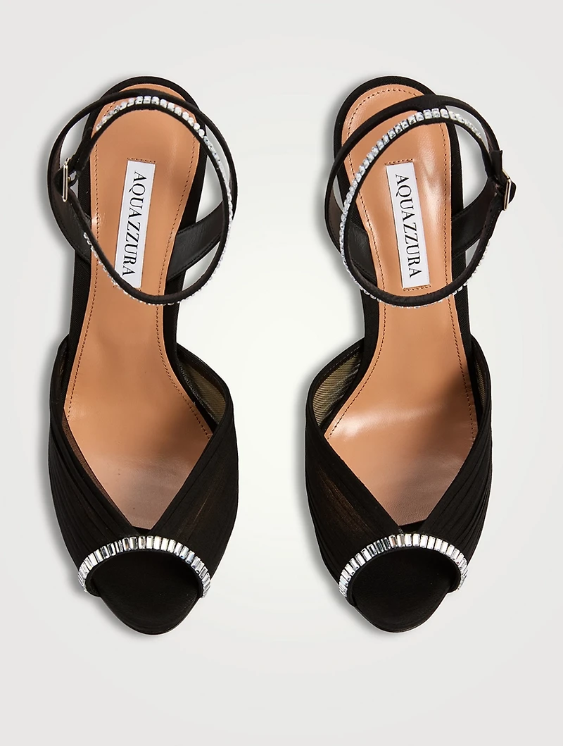 Be Mine Embellished Chiffon Sandals