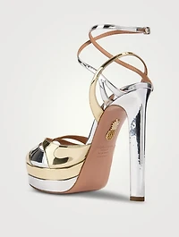 Moves Metallic Platform Sandals