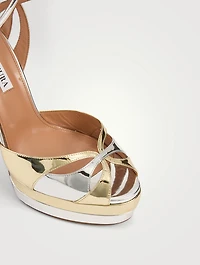 Moves Metallic Platform Sandals