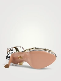 Moves Metallic Platform Sandals