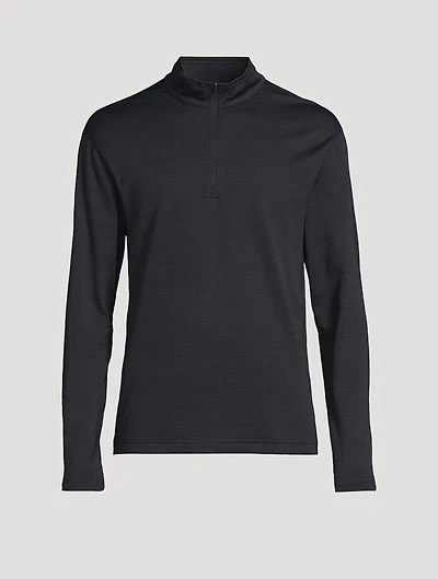 Solotex Mesh Tiebreak Quarter Zip Top