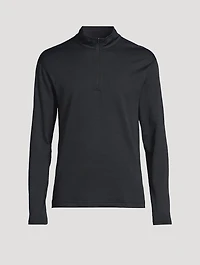 Solotex Mesh Tiebreak Quarter Zip Top