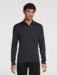 Solotex Mesh Tiebreak Quarter Zip Top