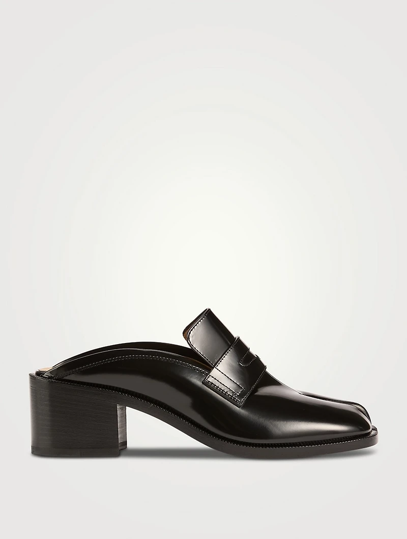 Tabi Leather Loafer Mules