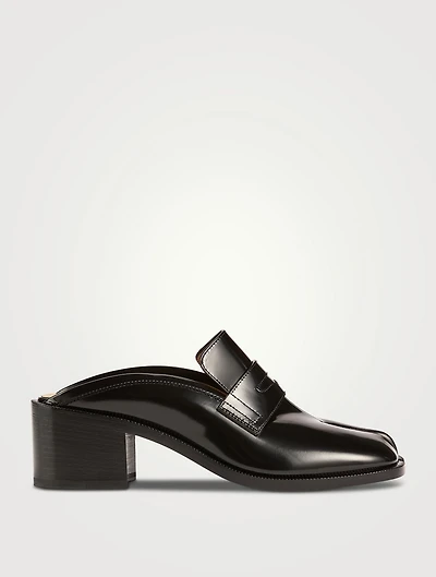 Tabi Leather Loafer Mules