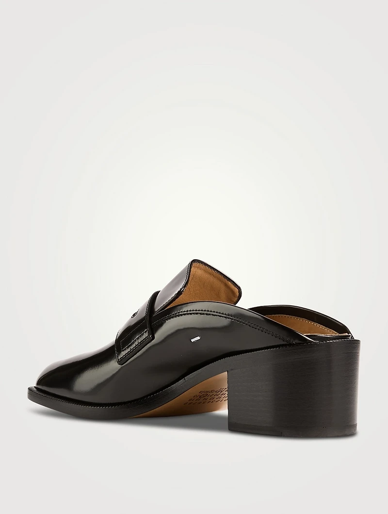 Tabi Leather Loafer Mules