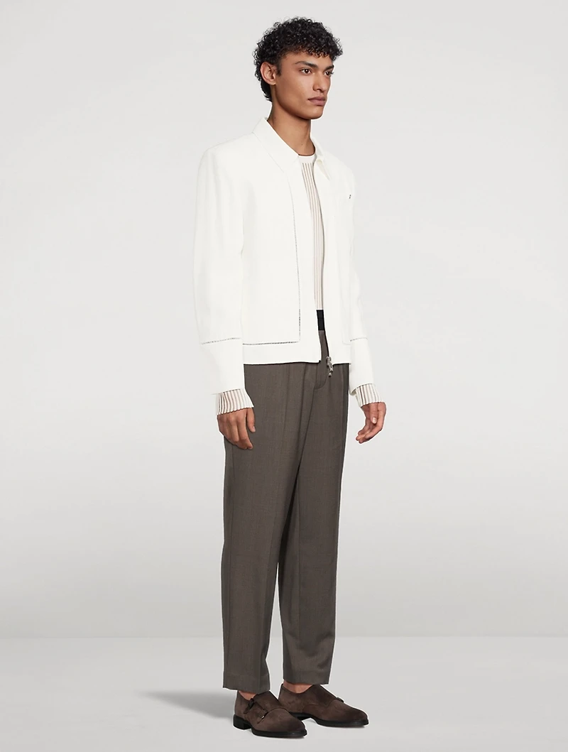 Border Zip Jacket