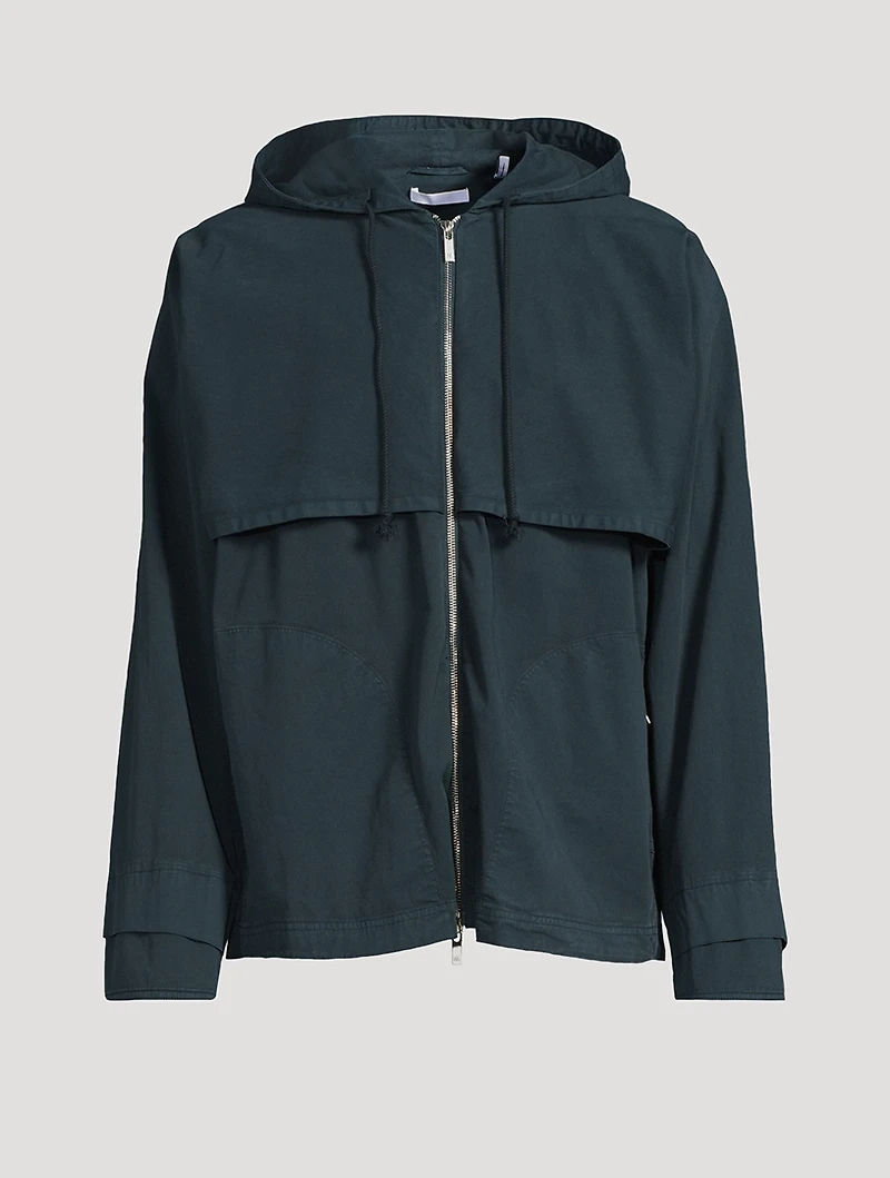 Garment-Dyed Windbreaker Jacket