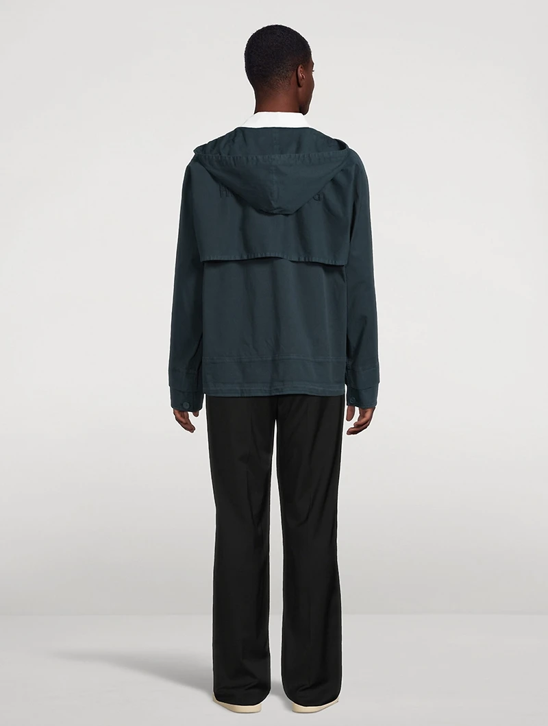Garment-Dyed Windbreaker Jacket